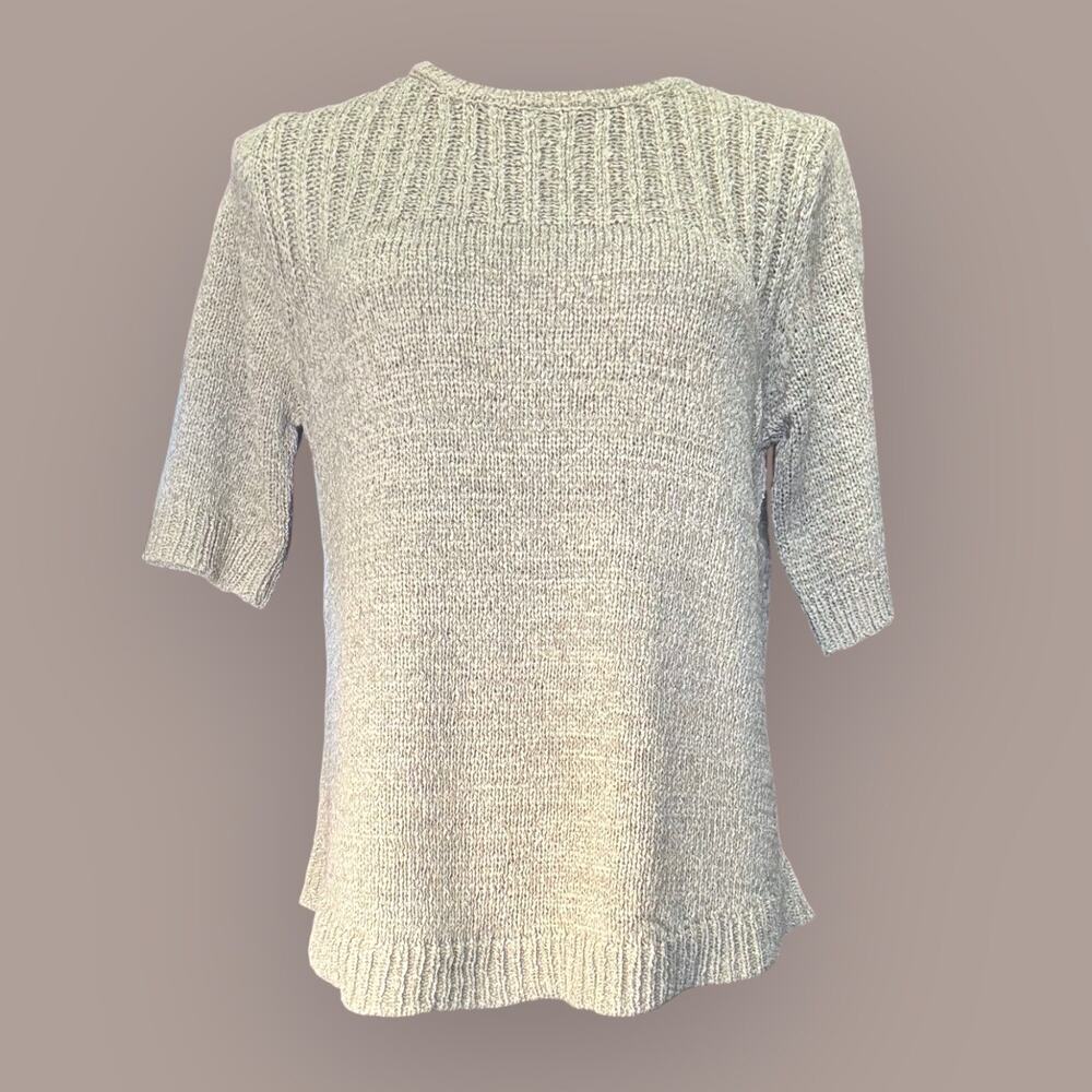 Melisa Paige sweater top Color-“tea” Large-loose Waffle Knit NWT MSRP $54